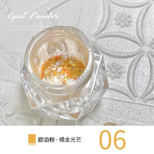 Opal Aurora Glitter #6 - Orange