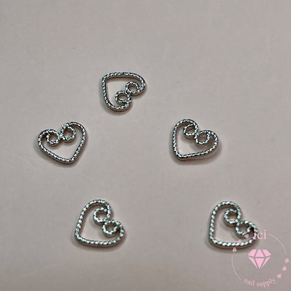 Rope Heart - Silver