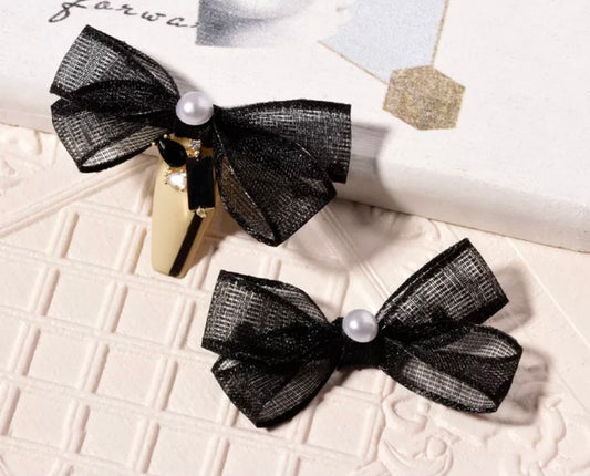 Fabric Bow - Black