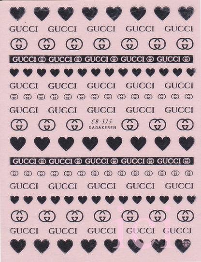 GG Hearts Sticker