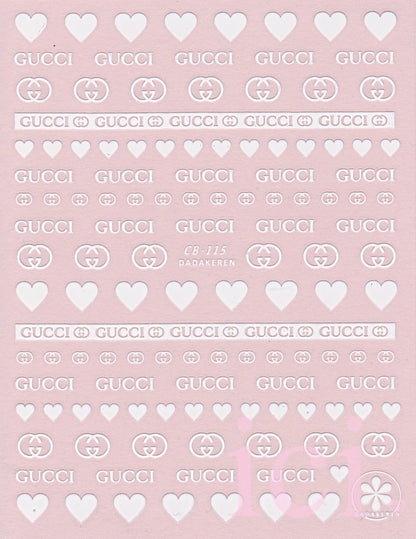 GG Hearts Sticker