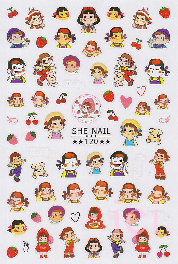 Strawberry Girl Sticker