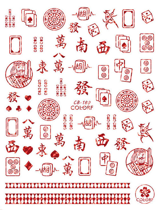 Cards and Mahjong - red