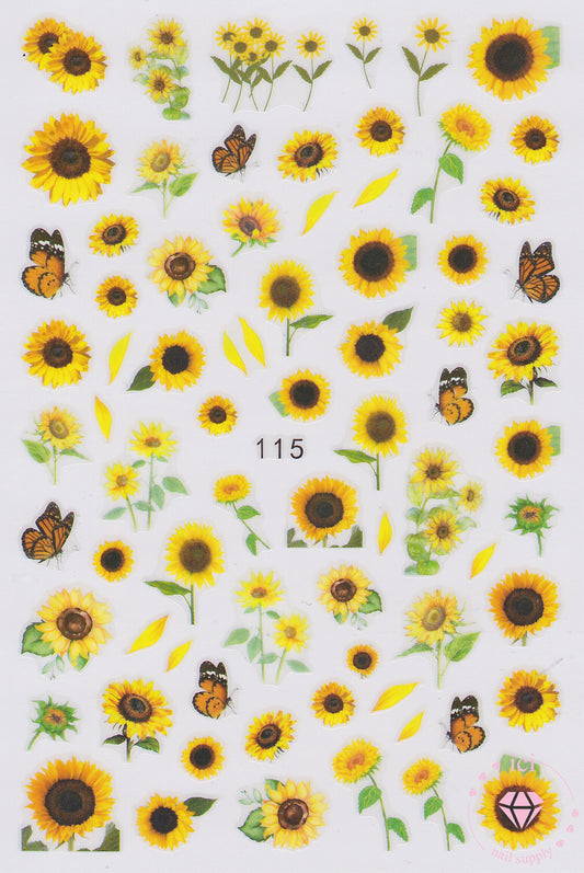 Sunflowers and Butterflies