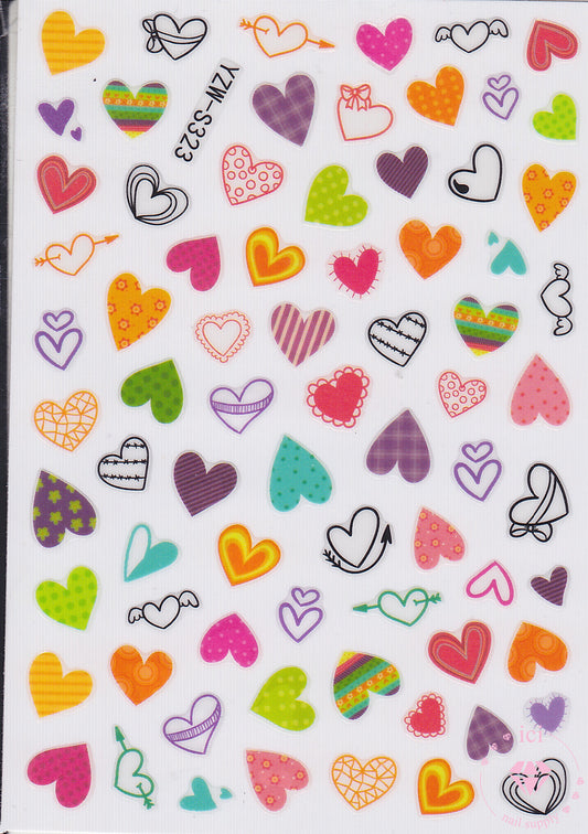 Colourful Hearts