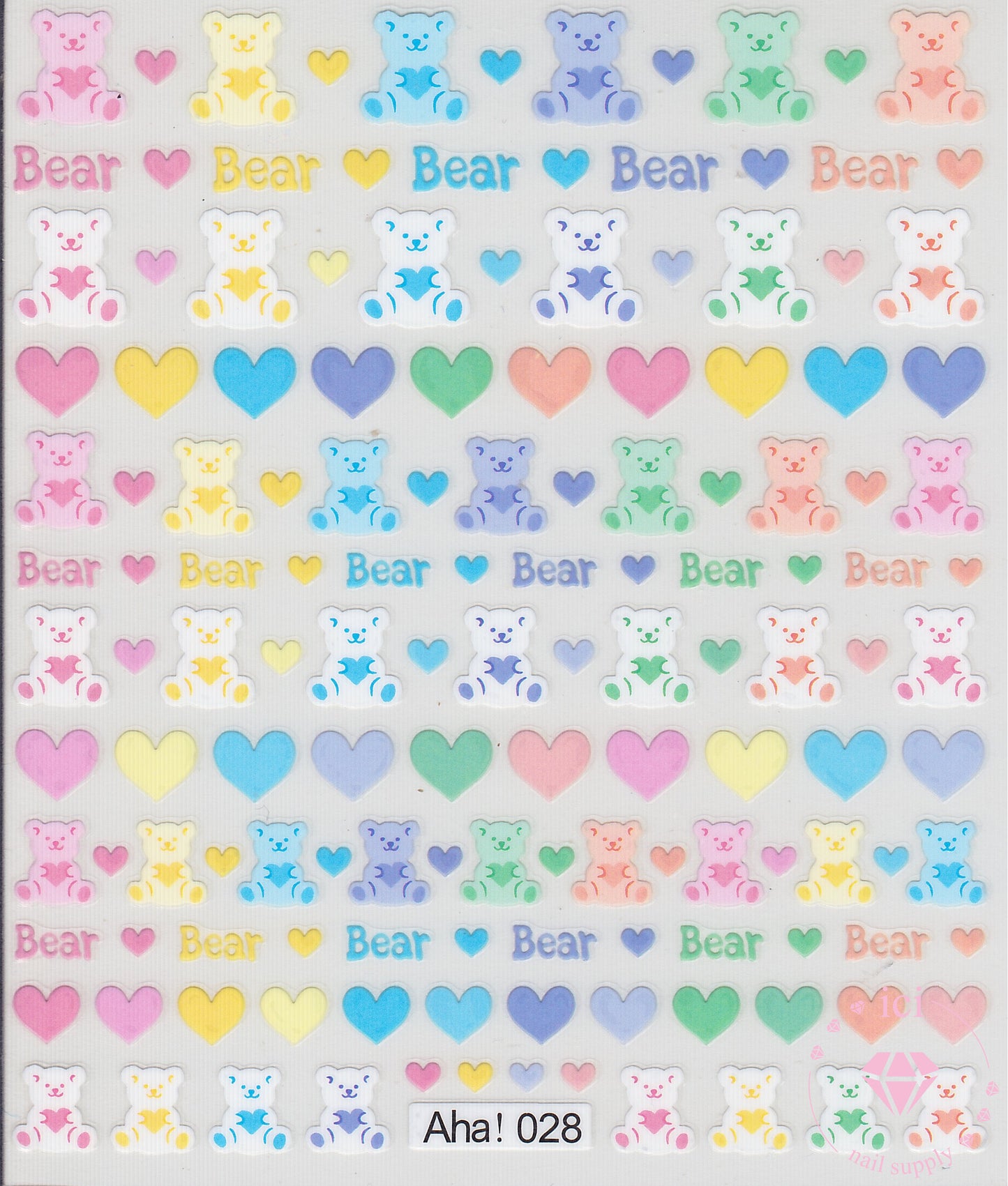 Colourful Pastel Bears | Aha! 028