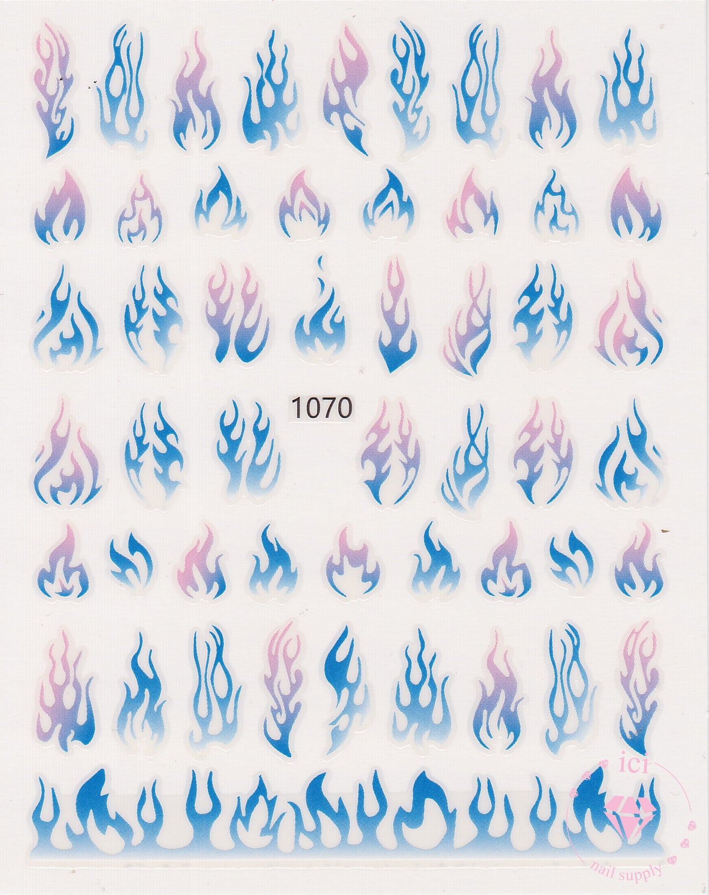 Pink and Blue Flames