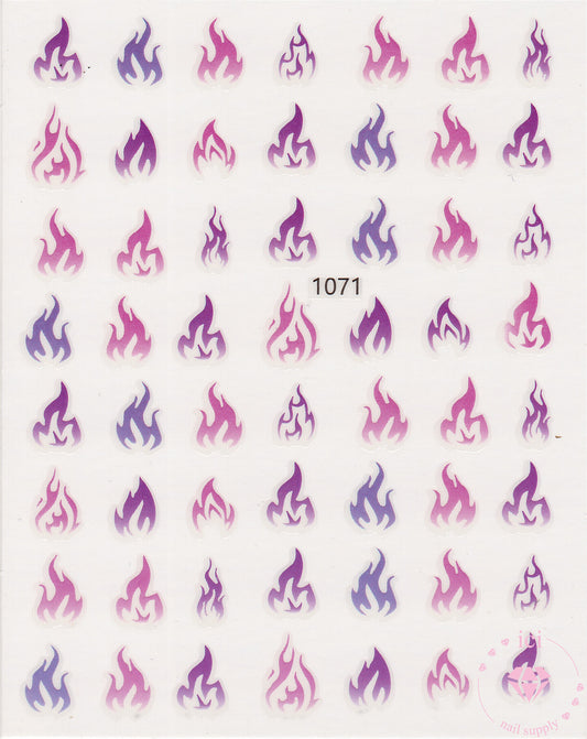 Pink and Purple Flames