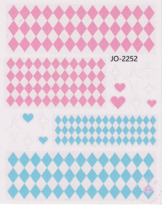Pink and Blue Diamonds