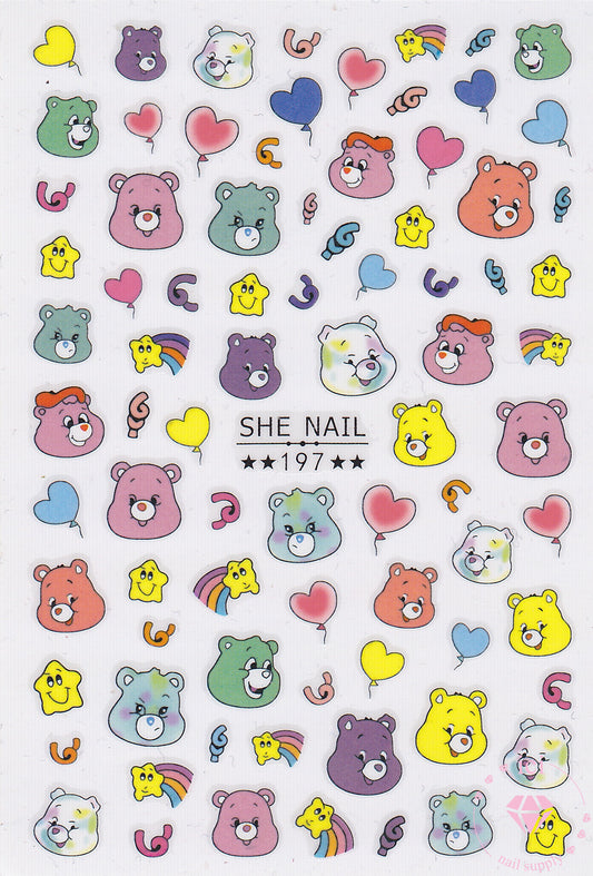 Colourful Care Bears