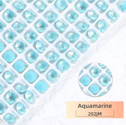 Aurora Pastel Round Stone - Aquamarine