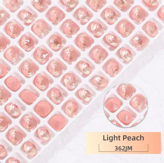 Aurora Pastel Round Stone - Light Peach