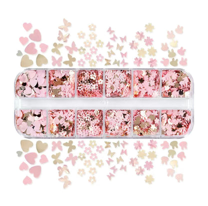 12 Grid Pink Sequin Pallet