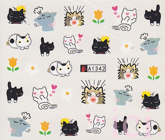 Colourful Cats A1342